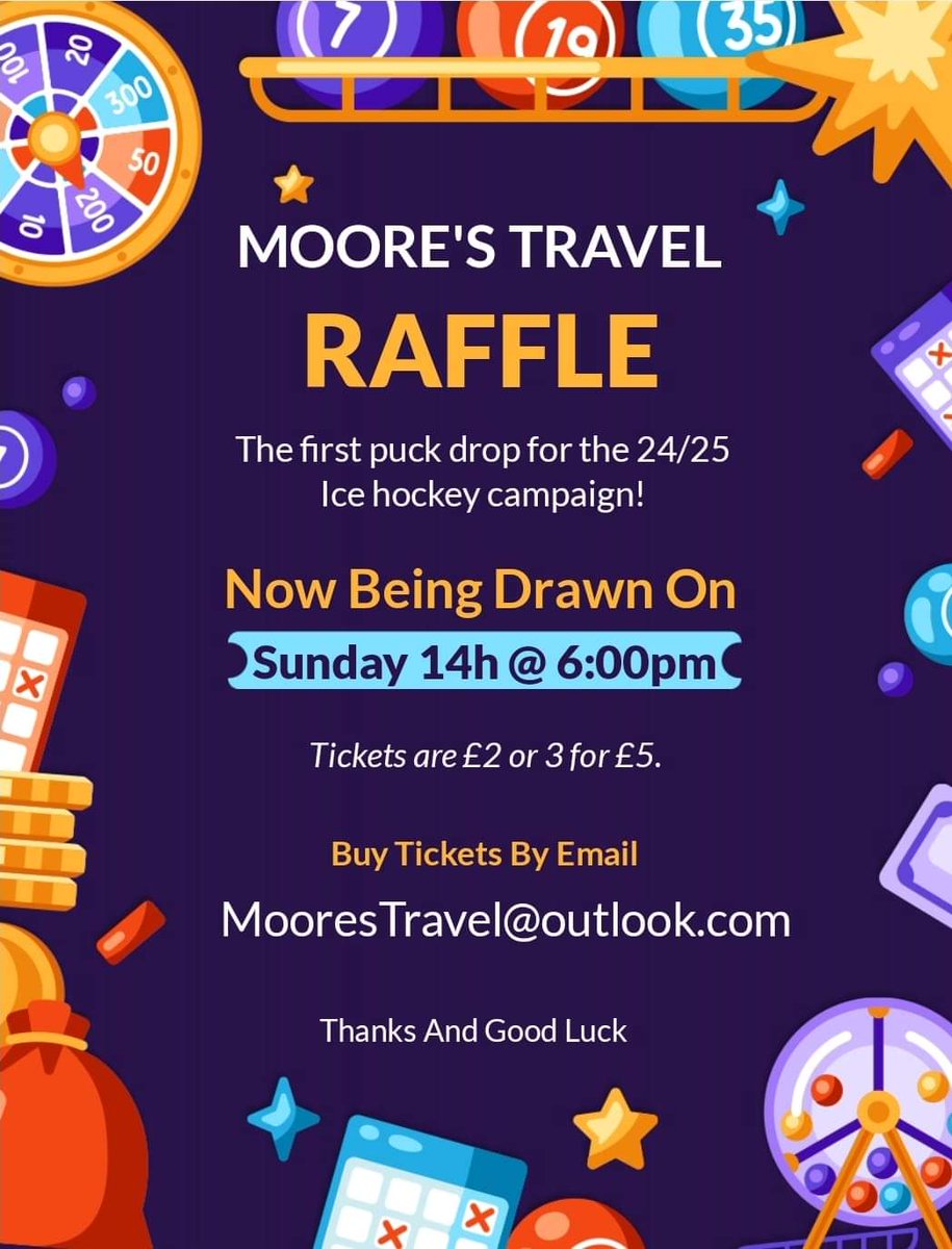 🏒 Drop the puck at our first pre-season game. Enter the Moore's Away Travel raffle to be in with a chance. 

🚎 Give their Facebook page a follow to get all the information about a new and exciting away travel option: bit.ly/4bvyZMv