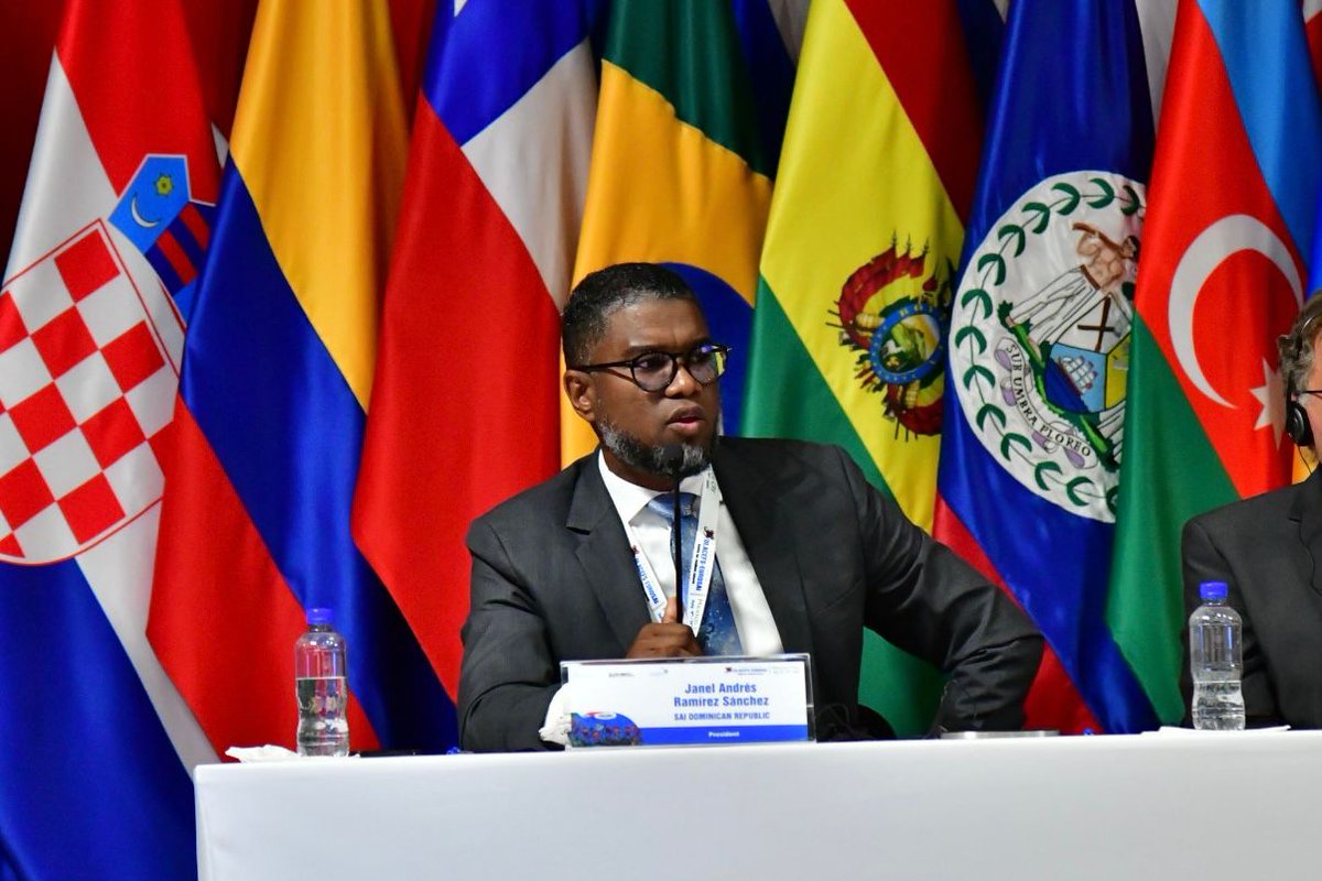 INTOSAIJournal's tweet image. Janel A. Ramírez Sánchez, President @CamaraCuentasRD described the advantages of #digitalplatforms for tracking &amp;amp; reporting #budget #expenditures &amp;amp; issuing procurement files. Making info publicly accessible puts pressure on agencies to comply. @OLACEFS_oficial - @EUROSAI_OP