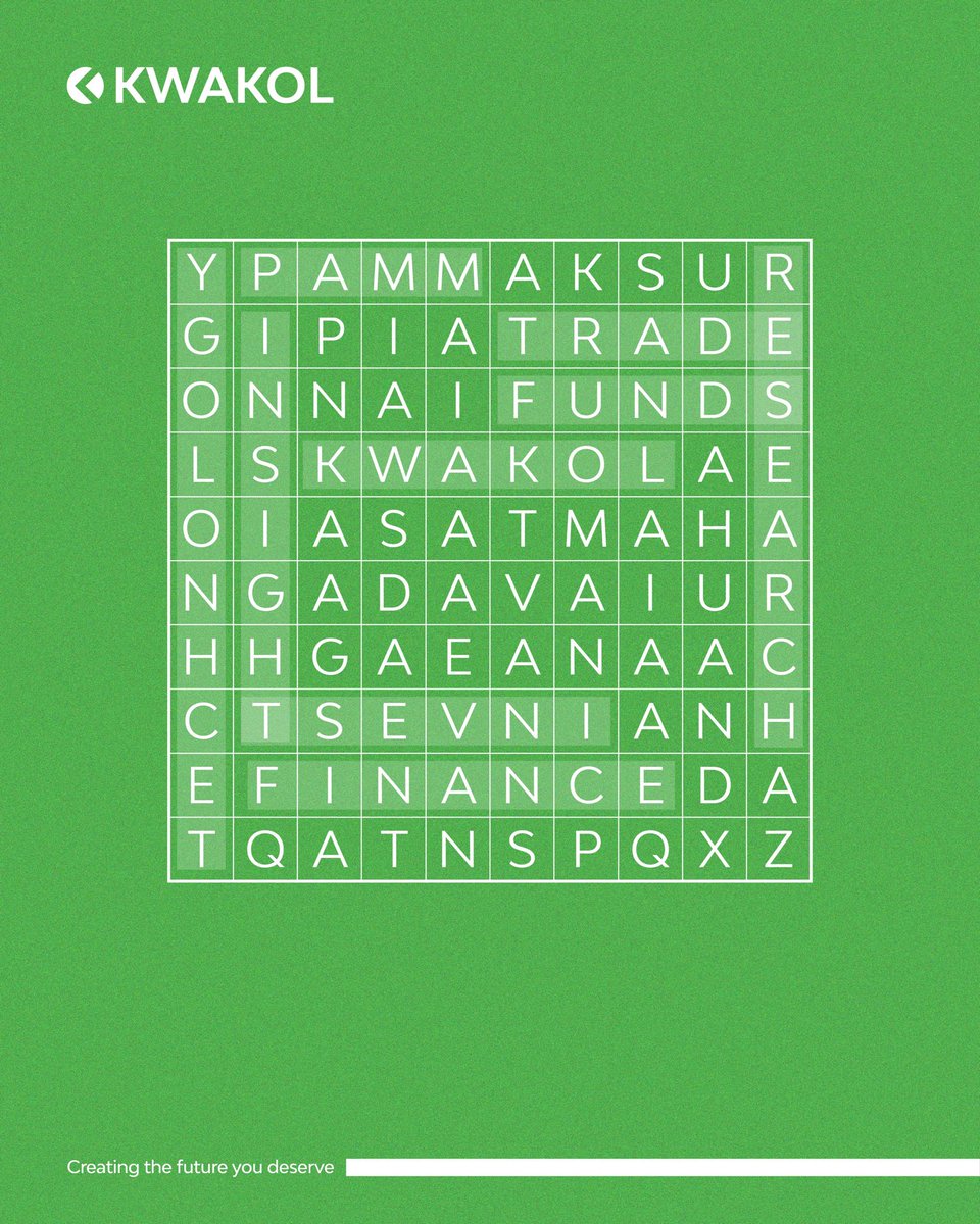 How many words affiliated with Kwakol can you find? 

Rumour has it that there are 9 of them.
