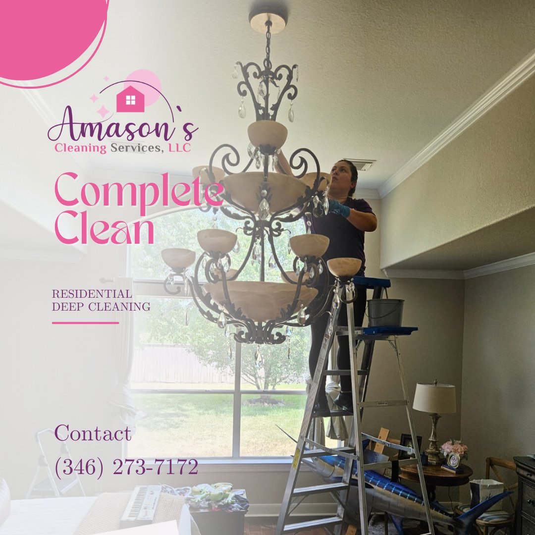 AmasonsCleaning's tweet image. 🏠✨¡Complete your home with deep cleaning! #CompleteClean #AmasonsCleaningServicesLLC #ResidentialDeepCleaning #HappyLiving 🧽🧼

🌐amasonscs.com | 📞(346) 273-7172