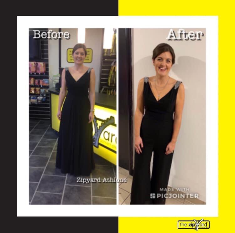 🗓 Throwback Thursday 🗓

Bridesmaid dress transformed into a jumpsuit by our store in Athlone! 

#throwbackthursday #sustainability #alterations #lookgreatfeelfantastic #weloveeveryBODY #jumpsuit #ootd