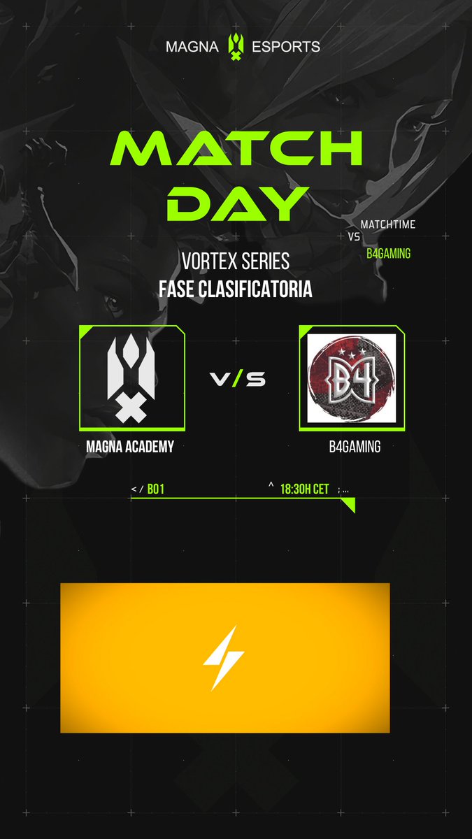 📢PARTIDO CONFIRMADO📢

🔹Fase Clasificatoria
📅Hoy, Jueves 11 de Julio 
🕡18:30 (CET) 
🔫MGN Academy
🏆<a href="/vortex_series/">Vortex Series</a>
🆚<a href="/B4GamingEs/">B4 Gaming</a>

#GoMGN🔥