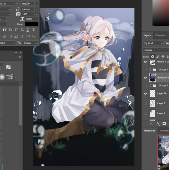toti_avva's tweet photo. #FrierenBeyondJourneysEnd #frieren #WIP https://t.co/kf9ASTkTuK