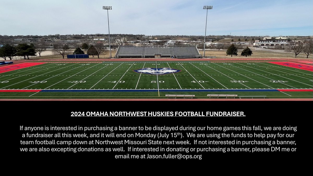 coachfuller95's tweet image. If interested in purchasing a banner for your business to be displayed in our stadium this fall, or would like to make a donation, we are currently running a fundraiser this week.  These funds will pay for our kids to go to football camp at Northwest Missouri State next week.