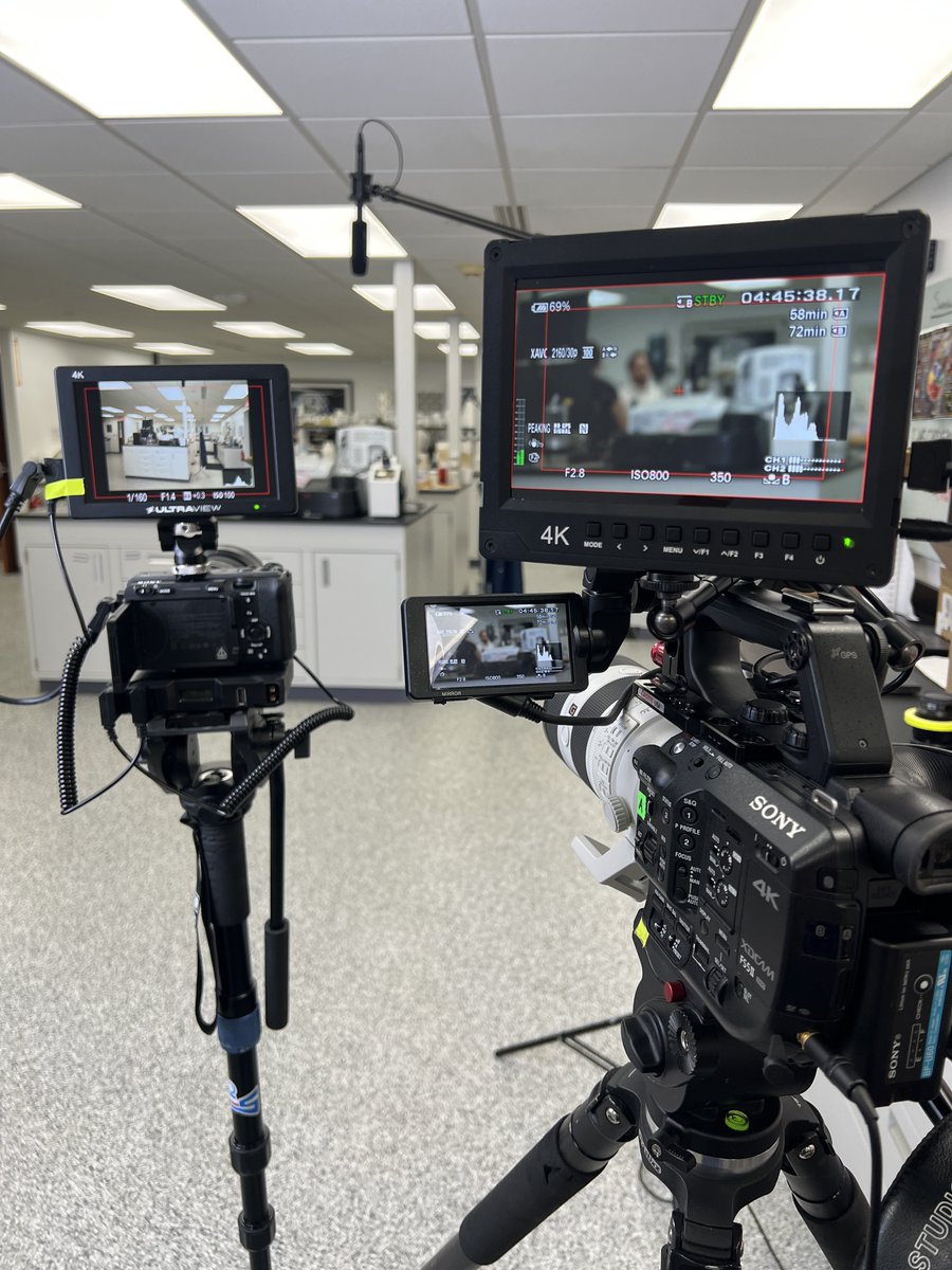 Ready for on camera victi… er… interview subject #3 for today! 😎