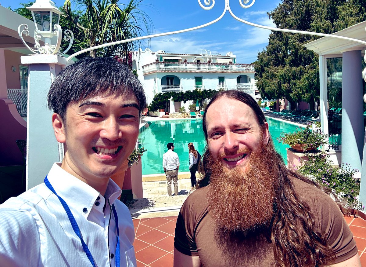 Kakinuma_Lab's tweet photo. CIRP ICME2024でナポリ近くのイスキア島にきてます⛱️アーヘンとドルトムントの元留学生とも偶然あってびっくり❗️学会もAIを使った生産システムがメインで面白い✨
#CIRP #ICME https://t.co/vxboZK0a7R
