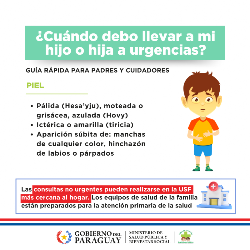 msaludpy's tweet photo. 🚨 #EmergenciasPediátricas: estos son los signos que no puedes ignorar

Médicos del Hospital Gral. Pediátrico "Niños de Acosta Ñu" elaboraron una guía rápida de reconocimiento para ayudar a padres y cuidadores a identificar cuándo deben llevar a un niño al servicio de urgencias.