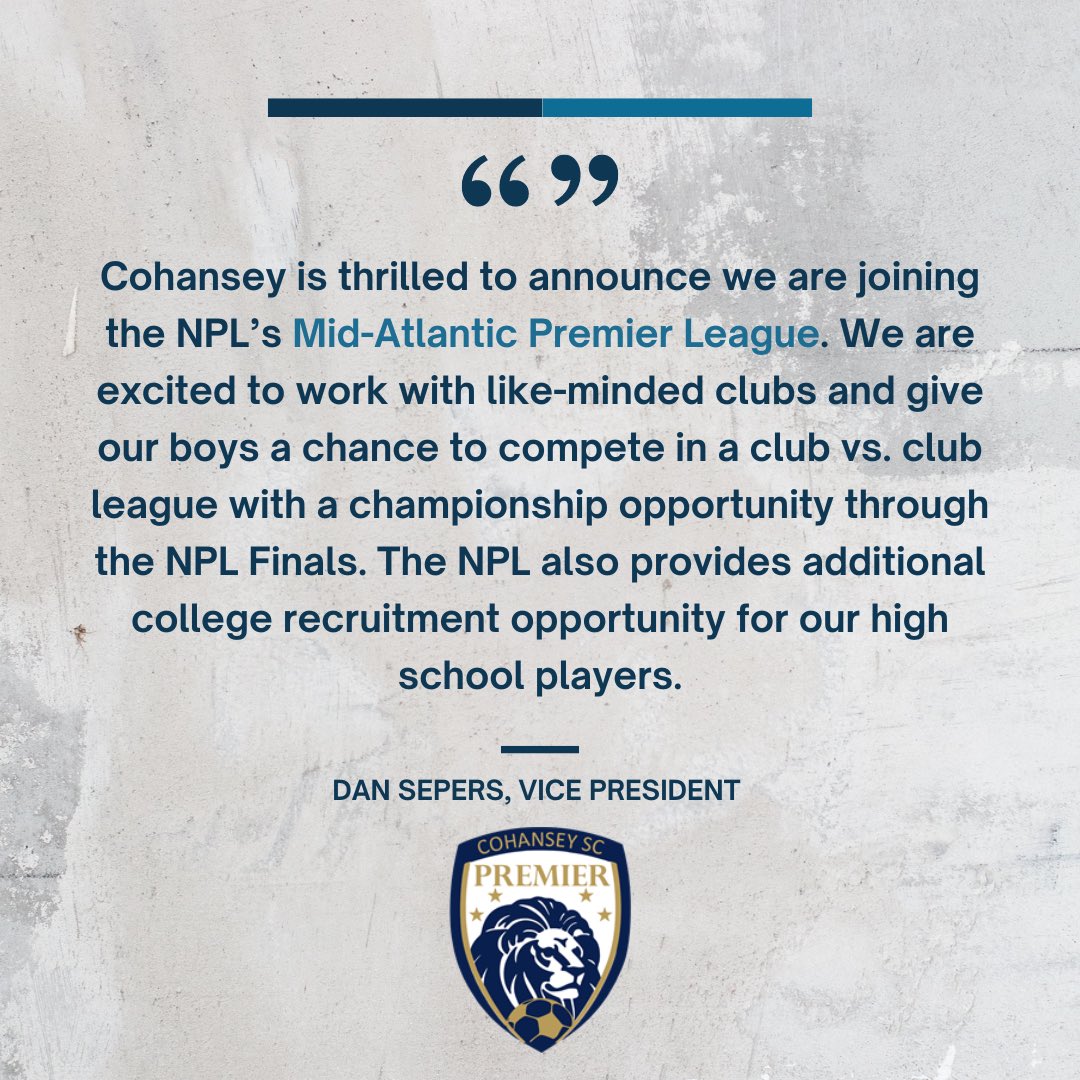 midatlanticpl's tweet photo. Proud to be a founding club of the boys division of the Mid-Atlantic Premier League to provide another layer of competitive opportunities to players and families! #GoldRush https://t.co/0Cydr4GVNn