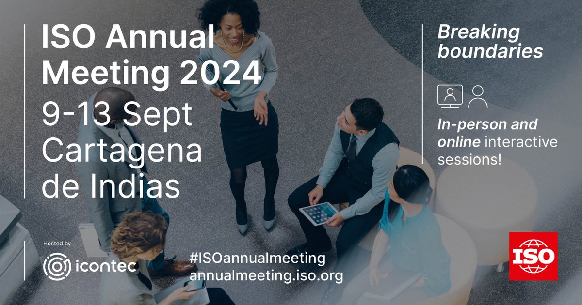 isostandards's tweet image. 🌐🤝The #ISOAnnualMeeting 2024 brings together thought leaders, innovators, and changemakers.

Theme: “Breaking Boundaries"

bit.ly/4eTQJ79

#InternationalStandards

@ICONTEC