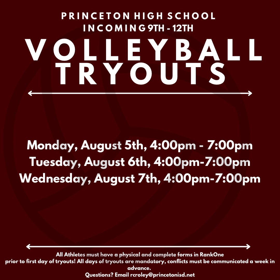 Tryouts will be here soon! Make sure all forms are completed in RankOne and you have a current physical!