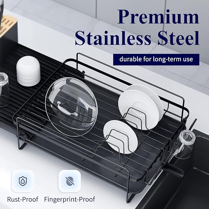 insaneassets's tweet photo. Kitsure Large Dish Drying Rack

Material:Stainless Steel
Brand:Kitsure
Color:Black
Recommended Uses For Product:Kitchen
Mounting Type:Sink,Tabletop
Special Feature:Expandable, Premium
Manufacturer:Kitsure 

Product Link- https://t.co/ja2wf3naOp https://t.co/XvnwN0uTKa