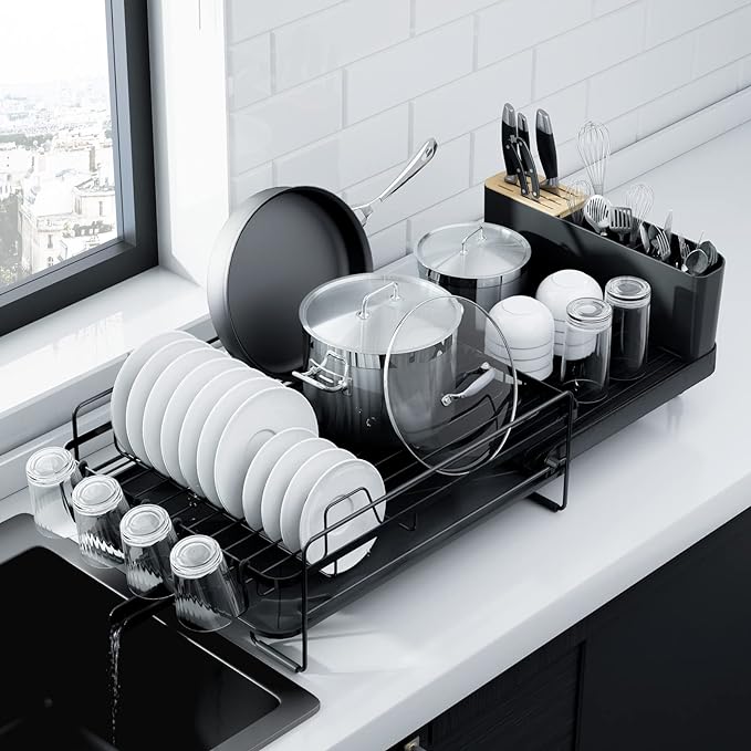insaneassets's tweet photo. Kitsure Large Dish Drying Rack

Material:Stainless Steel
Brand:Kitsure
Color:Black
Recommended Uses For Product:Kitchen
Mounting Type:Sink,Tabletop
Special Feature:Expandable, Premium
Manufacturer:Kitsure 

Product Link- https://t.co/ja2wf3naOp https://t.co/XvnwN0uTKa