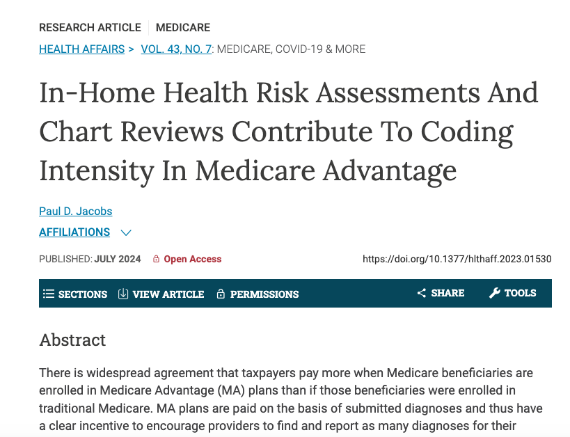 I'm shocked. SHOCKED. 
I do enjoy the term "Coding Intensity" 

#digitalhealth #healthcare