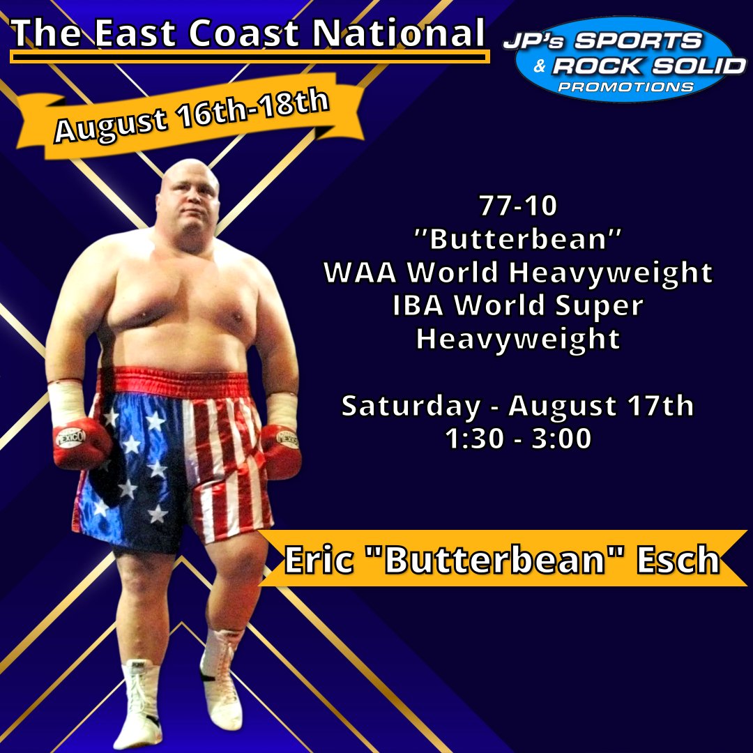 JPRS_NYSHOWS's tweet photo. New Addition for The East Coast National!
Eric "Butterbean" Esch
Tickets are available and we’ve got more announcements coming SOON!
Visit https://t.co/or5J30BW4r to purchase! #linkinbio
#JPRSNYSHOWS #JPRS #NYShows #Sportscards #Collectibles #Memorabilia #Autographs https://t.co/5YJPATPSR0