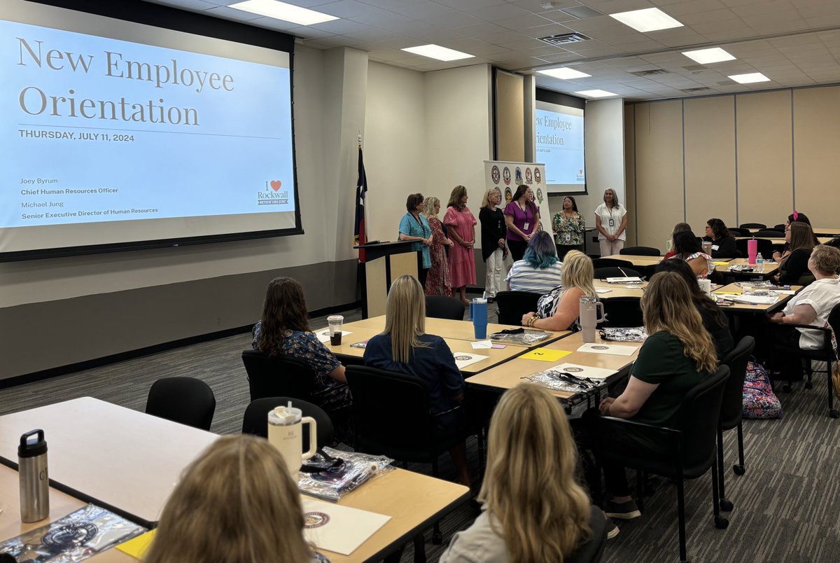MichaelJungEDU's tweet photo. Our @rockwallschools HR Team works so hard throughout the summer to navigate our hiring managers and recommended candidates through the hiring process. They do it with diligence and heart. TY for your hard work! 

Welcome to our newest RISD hires! #iloverockwallisd https://t.co/VFaAn2EQGq