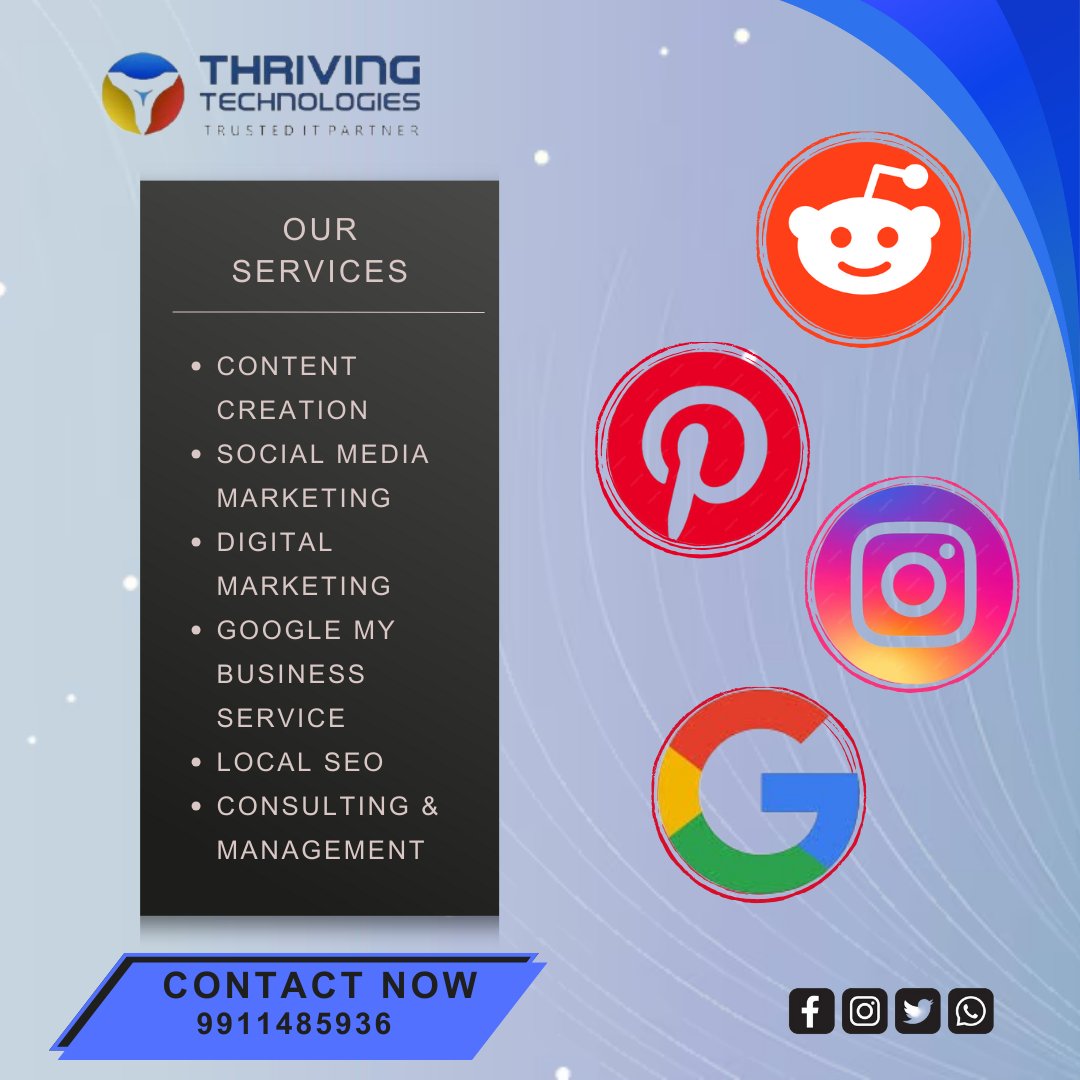 TechThriving's tweet photo. With our broad digital marketing solutions, you can achieve, full potential of your company. Skilled Google Business Profile optimization, focused social media marketing, &amp; growth strategies based on reliable information.
#GMB 
#SEO
#digitalmarketingexpert
#localseo
#socialmedia https://t.co/mCLt4smWCE