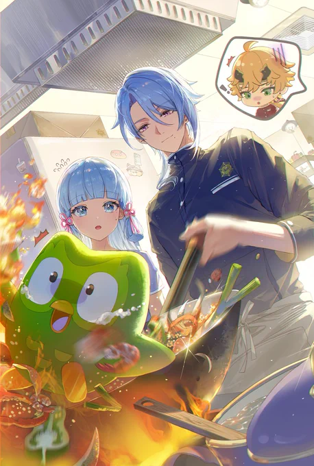 Dinner time! #GenshinXDuolingo #GenshinImpact #原神
