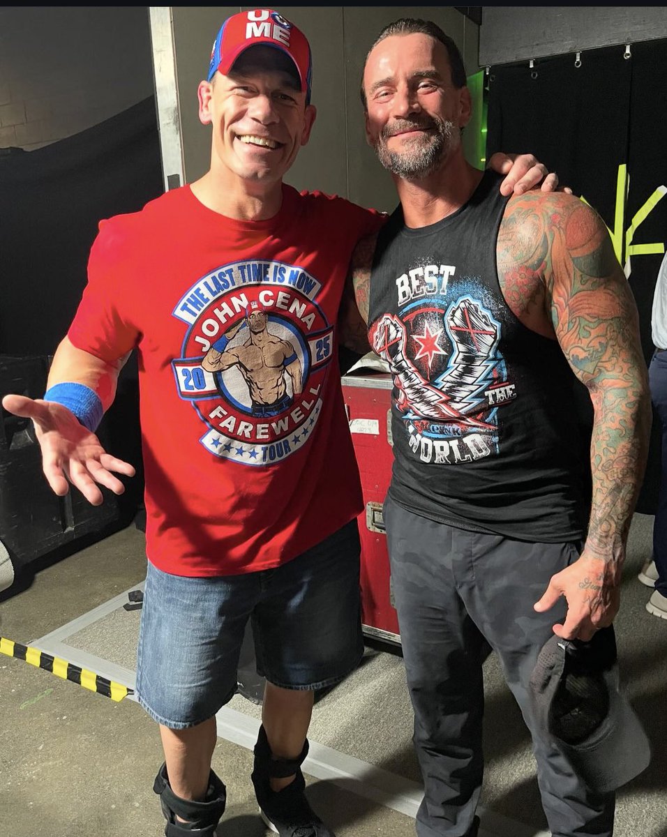 Cenafran4ever's tweet photo. John Cena &amp; CM Punk ❤️

GOATS! https://t.co/YifLCJMhHz