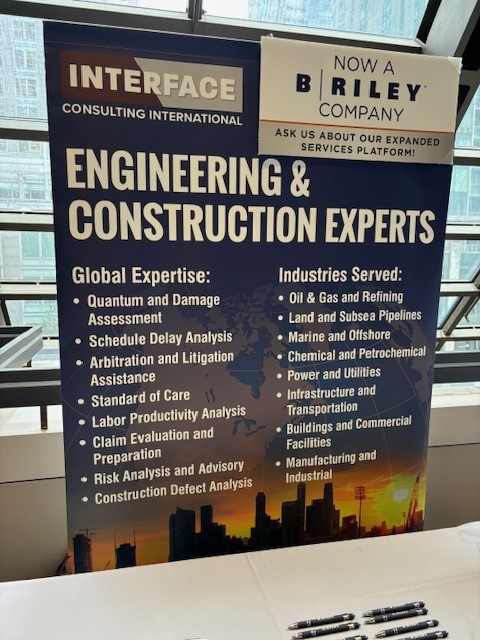 Interface_Intl's tweet image. We&apos;re in Montreal this week as a Bronze sponsor of the @SCLNorthAmerica Annual Conference! Come meet our team and learn more about our expert services and Interface&apos;s new chapter as a B. Riley company. #conferencelife #constructionlaw #expertwitness #constructionclaims #sclna
