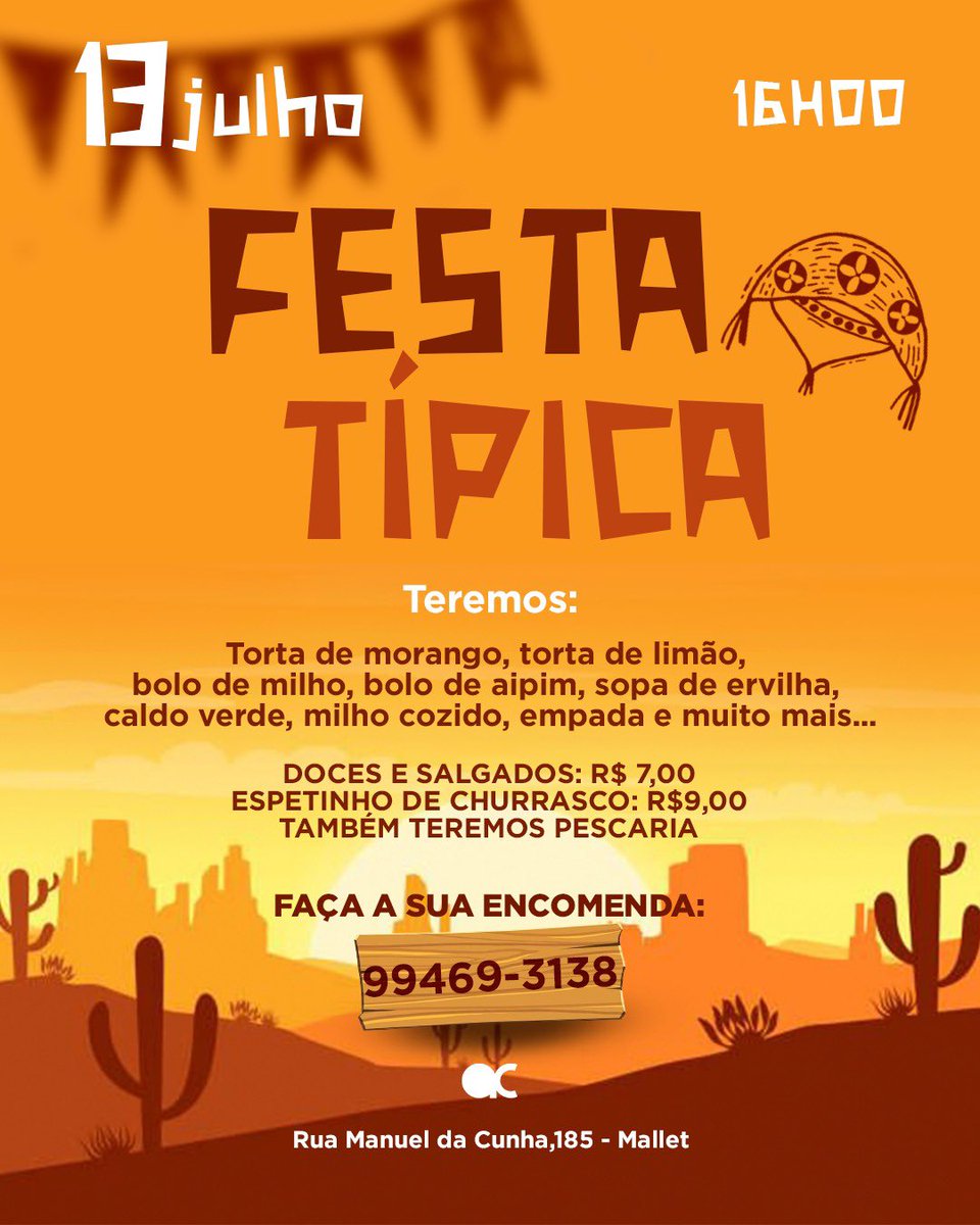 aconectividade's tweet photo. É SÁBADO AGORA 🎉🥳
Venha saborear essas maravilhosas delícias 😋 https://t.co/i8K06bGSlP