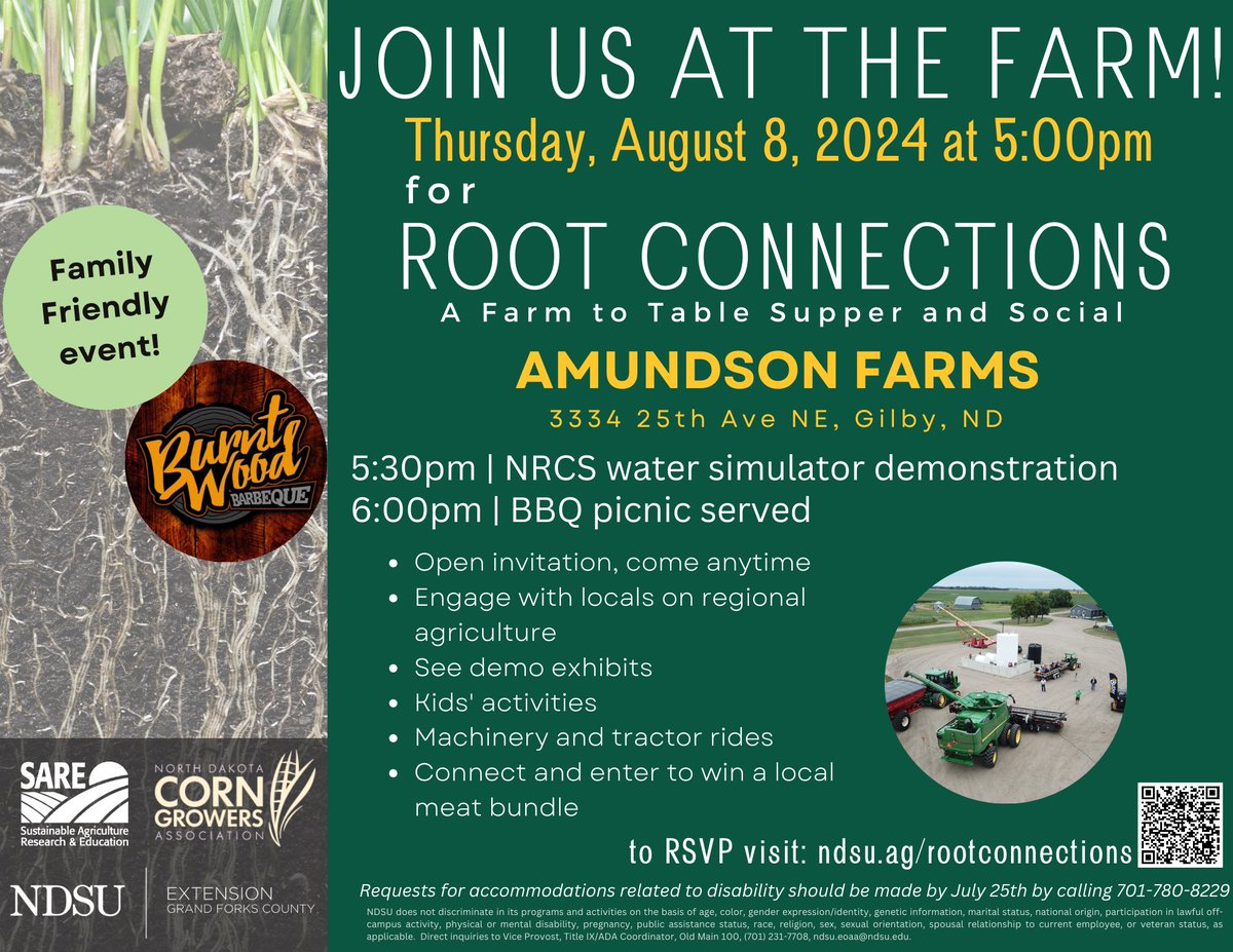 ndrockfarmer's tweet image. The moment you have all been waiting for, the event of the summer is upon us!!! Come on out and see how dysfunctional our farm is , farmers and non farmers alike!! And to top it off competition style BBQ as featured at events such as Agronomy on Ice, @mjdufault  #rootconnections…
