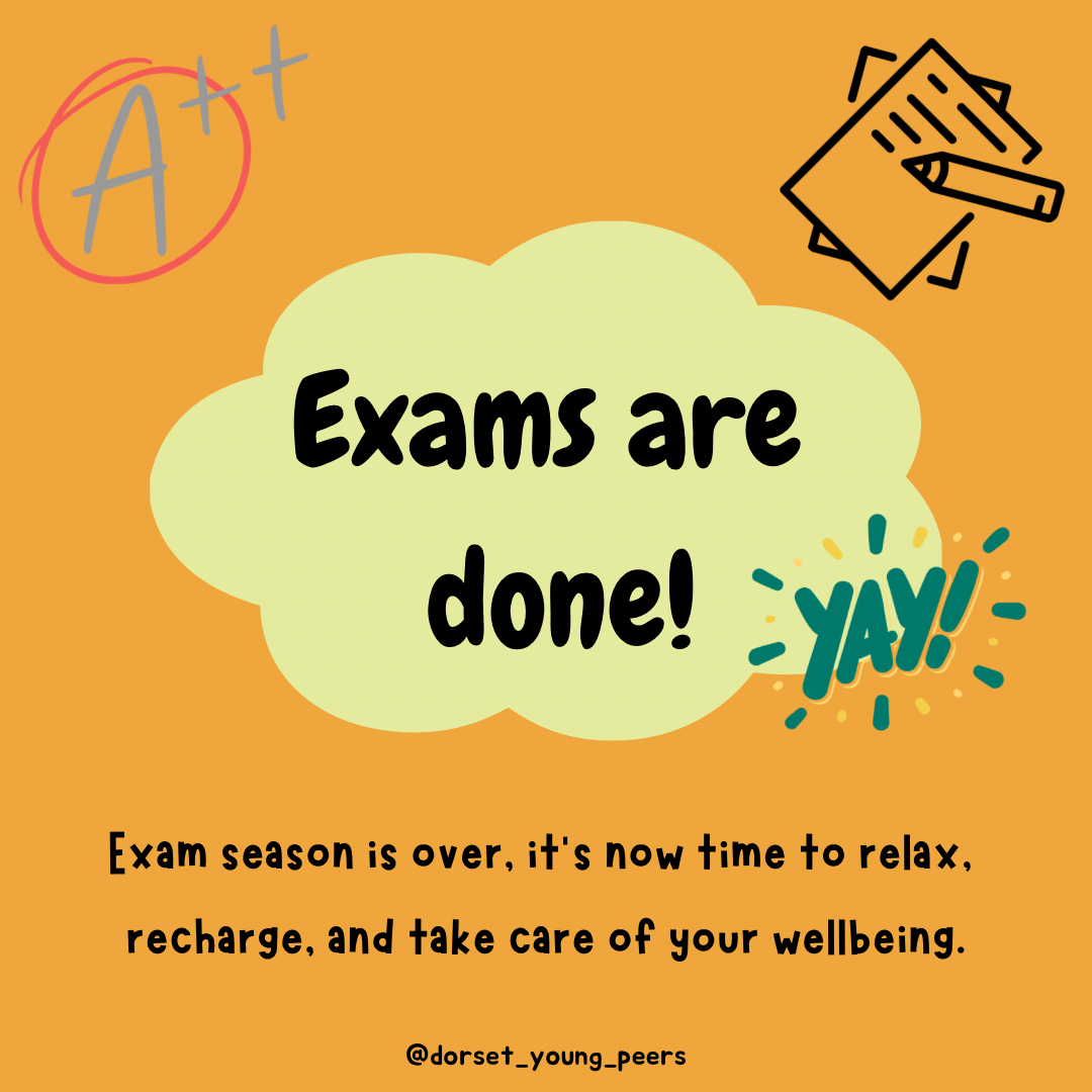 Dorsetdiscovery's tweet photo. The time between exams finishing and receiving your results is really important, as it’s a time to relax and recharge! Here are some things that we think are important to focus on!📚 https://t.co/SOWhPL56nW