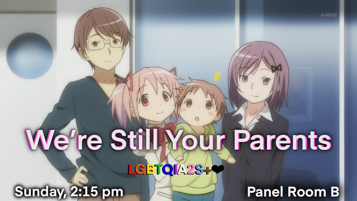 skeletoncrewcon's tweet image. The sequel to our previous panel: We’re Your Parents Now, this panel will continue the conversation about what it means to be a part of the queer community within anime/manga/gaming fandom.

We’re Still Your Parents

Sunday, 2:15 pm
Panel Room B