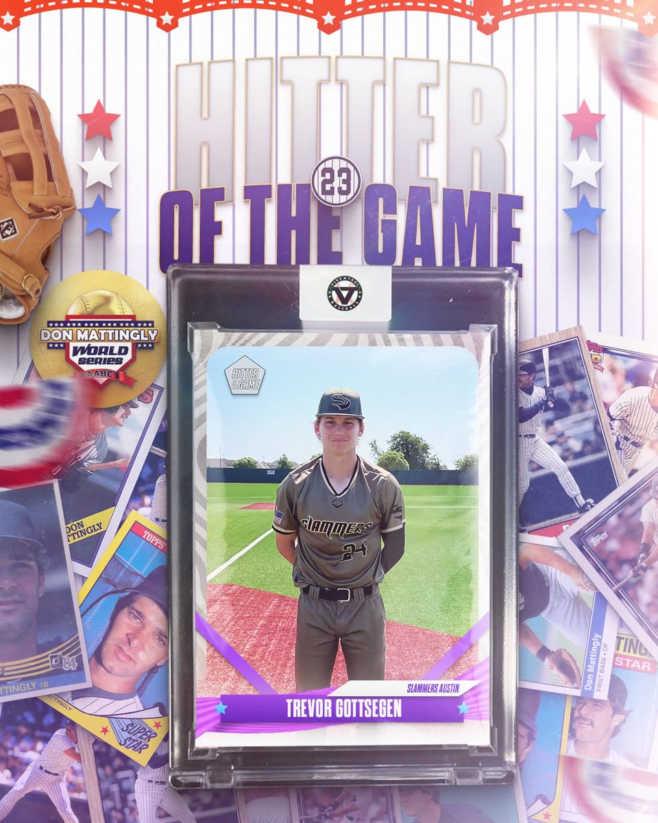 ✭Five Tool Texas✭ (@fivetooltexas) on Twitter photo #MattinglyWS F: <a href="/SlammersNorth/">Slammers North</a> Austin 8, Midland Redskins 2025 2
PoG: <a href="/baseballchuck9/">Charlie Pearce</a> 4 IP, 6K, 0H
HoG: <a href="/TrevorGottsegen/">Trevor Gottsegen</a> 1-1, HR, 3 RBI, 2R, BB #MattinglyWS F: <a href="/SlammersNorth/">Slammers North</a> Austin 8, Midland Redskins 2025 2
PoG: <a href="/baseballchuck9/">Charlie Pearce</a> 4 IP, 6K, 0H
HoG: <a href="/TrevorGottsegen/">Trevor Gottsegen</a> 1-1, HR, 3 RBI, 2R, BB