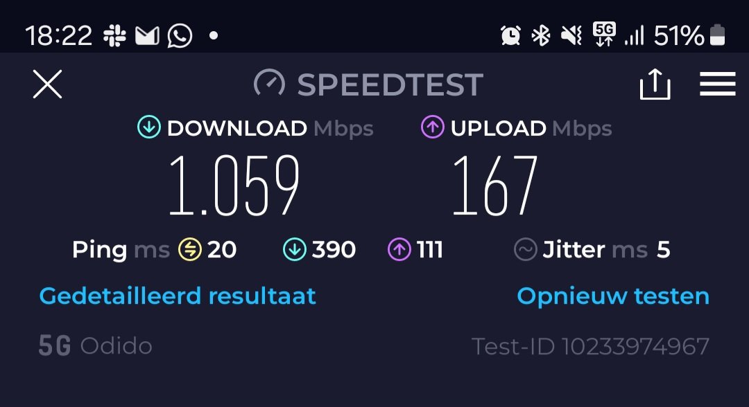 Gigabit speeds on mobile networks! What a time to be alive <a href="/odidonederland/">Odido Nederland</a> 🤯🔥