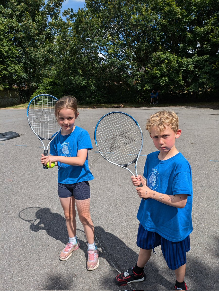 OakfieldFirstPE's tweet photo. Watch out for these faces at Wimbledon in the future! Taking the game very seriously! Year 2 PE @oakfield1st_sch https://t.co/dk3vDXrqGB