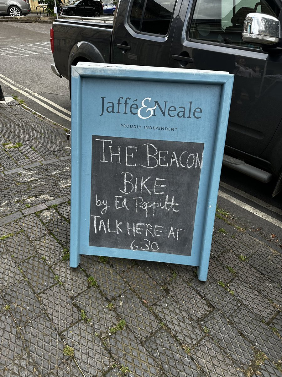 At Jaffe and Neale, Chipping Norton, to talk all things lighthouses. Is this bookshop the furthest away from any lighthouse?!