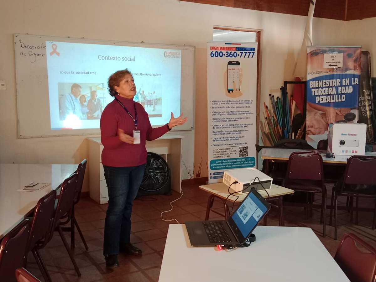 saludohiggins's tweet photo. Desde la comuna de #Peralillo usuarias del programa #MásAdultosMayoresAutovalentes se interiorizan de los servicios de #SaludResponde 6003607777 y #Fonosida 800378800 referente a  prevención de #ETS y #VIH. https://t.co/SAlp2PnY6W