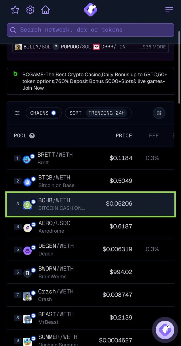 Bitcoin Cash on Base tweet media