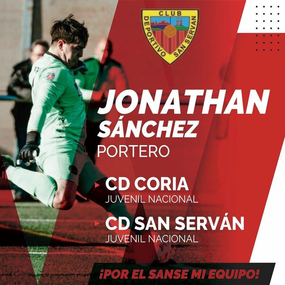 ElRinconModesto's tweet photo. 🔴 PRIMERA DIVISIÓN EXTREMEÑA 

⚽ Jonathan Sánchez, nuevo jugador del @CDSanServan 

✍🏻 El conjunto de Arroyo de San Serván, ha comunicado en el día de hoy, el fichaje del jugador. Procede del @CanteraCDCoria Juvenil https://t.co/8aMAWsICGF