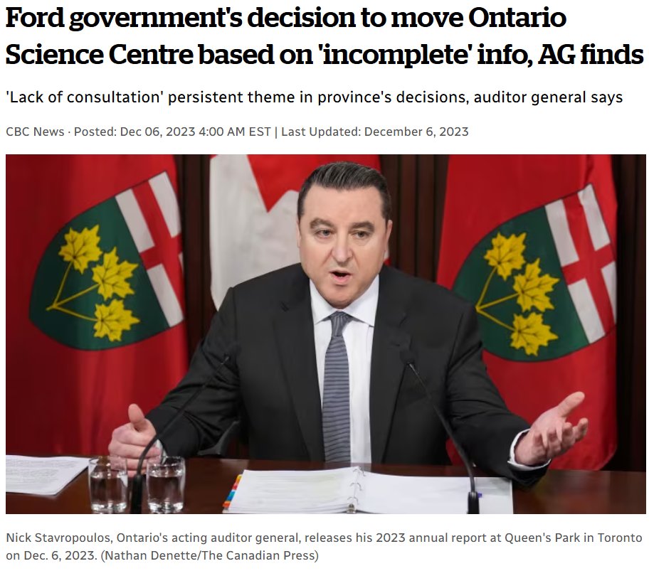 There have been 42 projects deemed "critical" since 2017 that haven't been repaired, and of those projects, the science centre had asked for funding for seven of them at least three times in the past five years but was denied each time, the auditor wrote.

cbc.ca/news/canada/to…