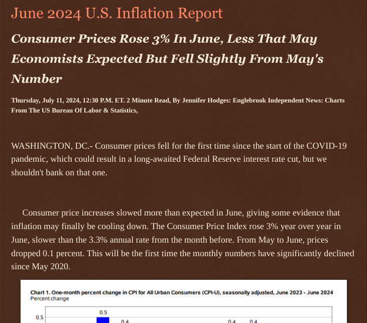 ArtFletcher9's tweet photo. June 2024 U.S. Inflation Report https://t.co/f7olYfSet7 via @Englebrooknews @WashingtonDC @FederalReserve @Inflation #june #consumerprice #report @wireless_step @HRG_Media @LodiNJNews @Breaking911 @TJ_Patriot1 @fordmb1 @SarahGeving1 @Shannon96574094 @Kimberley1usa @gator4kb18 @MichelleF_35 @TrumpWasRite @USATRUMPMAN1 @KathyKbrose @juliepatriot67 @julie_dutto @RobGerundo @JimBobW49 @jimstemen @ramsey_lewis007 @qfd_bruce @DSteampipe @colacasia2 @bayou_barry @PAPatriot16 @Y6s8D8vmnCo394k @SAM002024 @Daytobehappy @janninereid1 @ECOAlphaTango @DFBHarvard @TrumpGirlLove