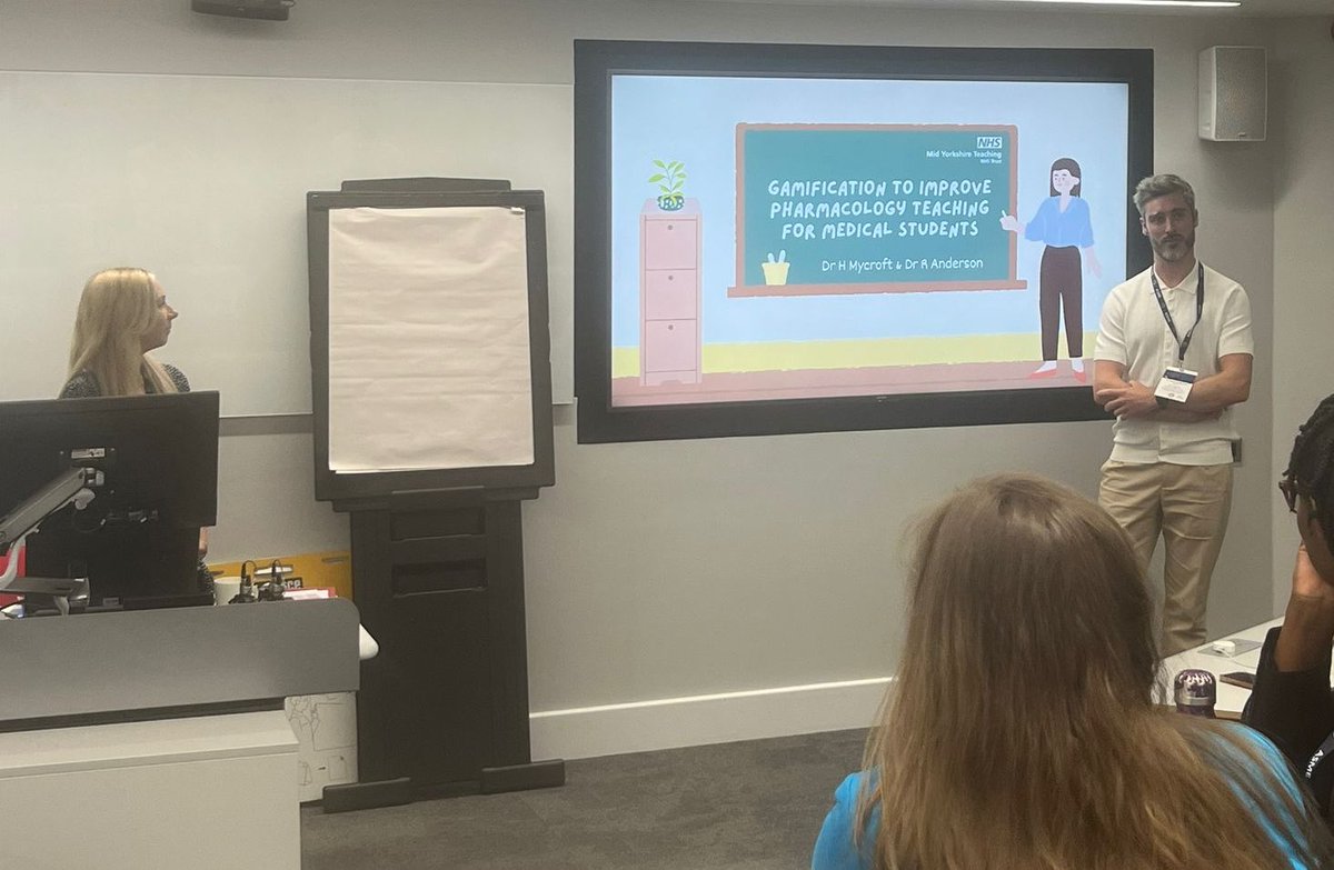 Firstly, Harry &amp; Rachel presented their brilliant work on gamifying medical student pharmacology teaching 💊
