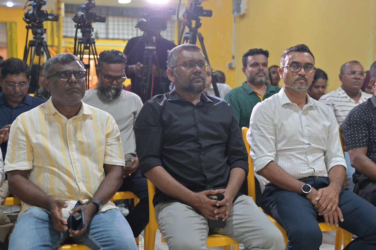 MDPSecretariat's tweet photo. އެމްޑީޕީ ހަރުގެ ޖަލްސާ ފެށިގެން ކުރިއަށްދަނީ. https://t.co/8AfGslVsWc