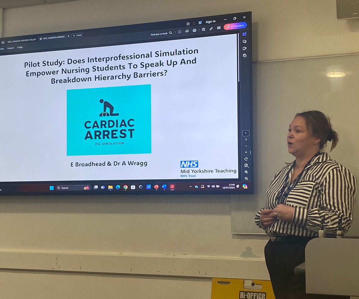 We then had Emma presenting her work on an Interprofessional Cardiac Arrest teaching day that’s been running this year 🫀