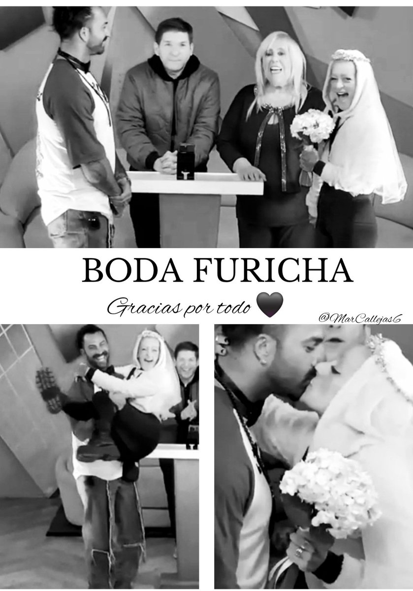 SE NOS DIO HERMANAS !!
QUE VIVAN LOS NOVIOS 
CARAJO 🤵👰

GRACIAS POR TANTO SHOW
 SON INCREIBLES AMBOS 🖤 <a href="/FuriaScaglione/">Furia scaglione</a> <a href="/lichanavarrook/">Lisandro Navarro</a>
<a href="/GastonTrezeguet/">Gaston Trezeguet</a> <a href="/laubfal/">Laura Ubfal</a>

BODA FURICHA EN SE PICO