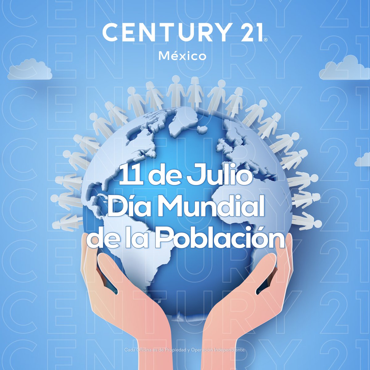 C21Mex's tweet photo. Hoy celebramos el Día Mundial de la Población, un momento para reflexionar sobre el impacto de nuestras decisiones y acciones en el mundo. 🙌🏠💛

#ADNC21 #C21MX #Soyc21 #DondeCadaHistoriaEsUnaExperienciaExtraordinaria  #BienesRaícesMX #InmobiliariaMX #DíaMundialdelaPoblación https://t.co/Z8TlbSEzvd
