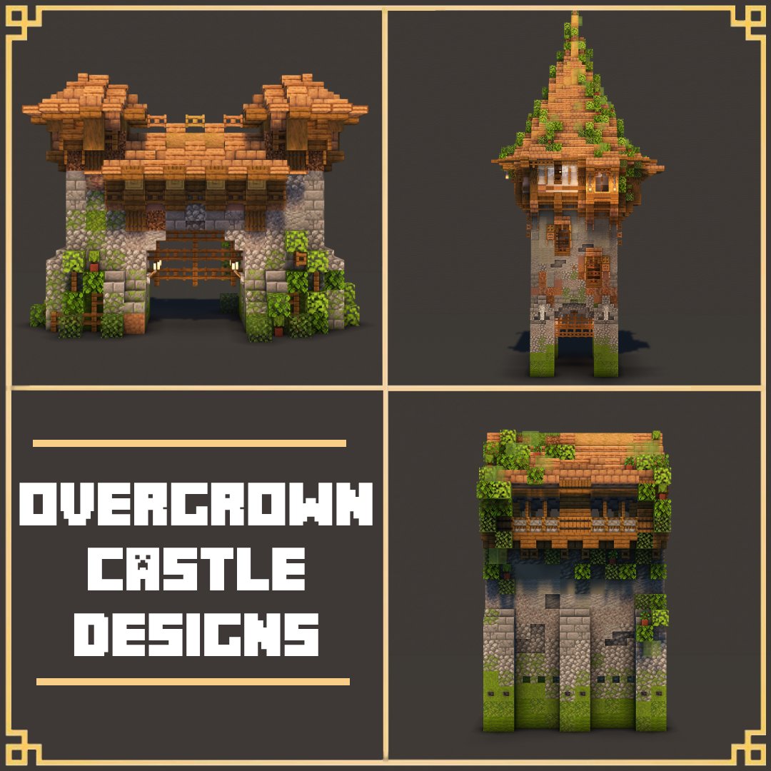 Overgrown castle designs
_________________________________

#minecraft #minecraftbuilds #minecraftbuilding