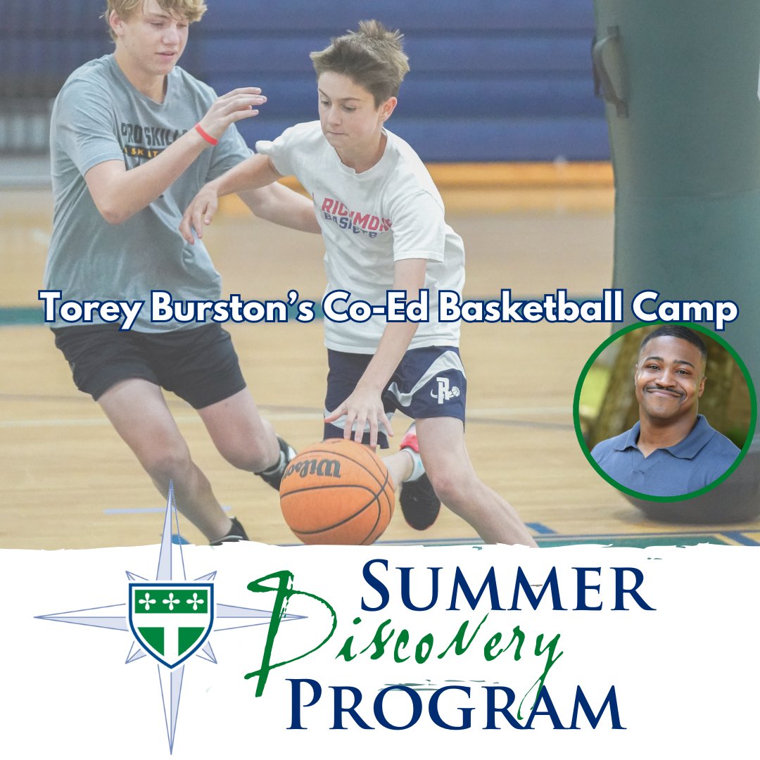 Trinity_RVA's tweet photo. NEW Summer Discovery Camp Added! Torey Burston's Co-Ed Basketball for rising 3rd-8th graders!
Monday, July 22-Thursday, July 25 (9:00 a.m. β 12:00 p.m.)
REGISTER TO ATTEND: https://t.co/sLupAwMewD
#SummerDiscovery #SummerCamp #July #TrinityRVA #TrinityTitans https://t.co/ON9Yf4vzBv