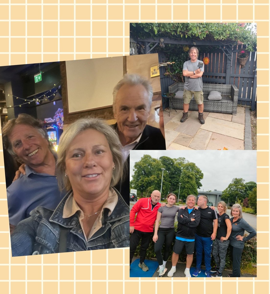 What a life painting fences to being onset with Larry Lamb then training this mad lot 
Who said retire lol