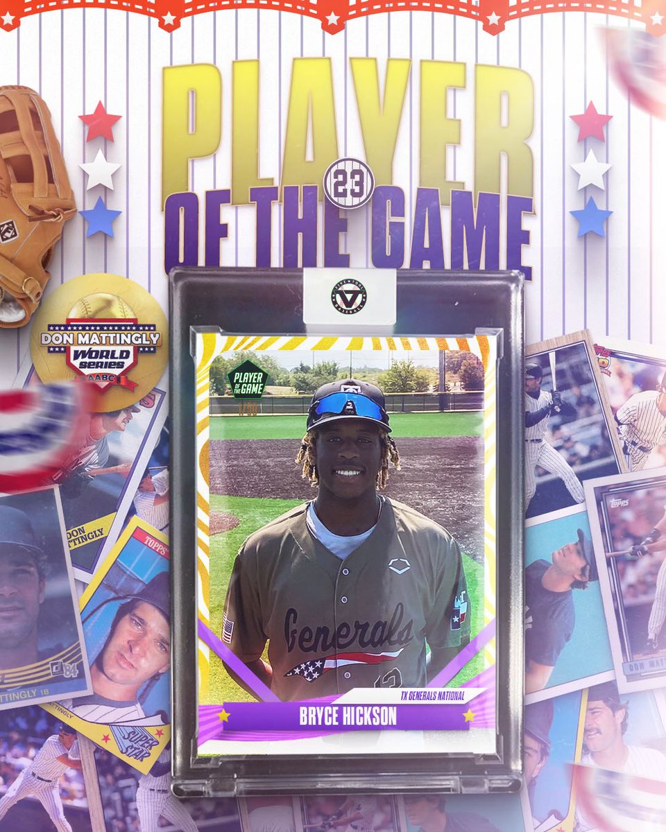 FiveToolTexas's tweet photo. #MattinglyWS F: @TXGenerals National 9, HP Baseball 2025 Greene 4
PoG: @BNickson99 2-3, 2B, 4 RBI, 2 BB
Notable: @A_juarez2025 1-3 HR, RBI, R, HBP https://t.co/RCvoF9niE8