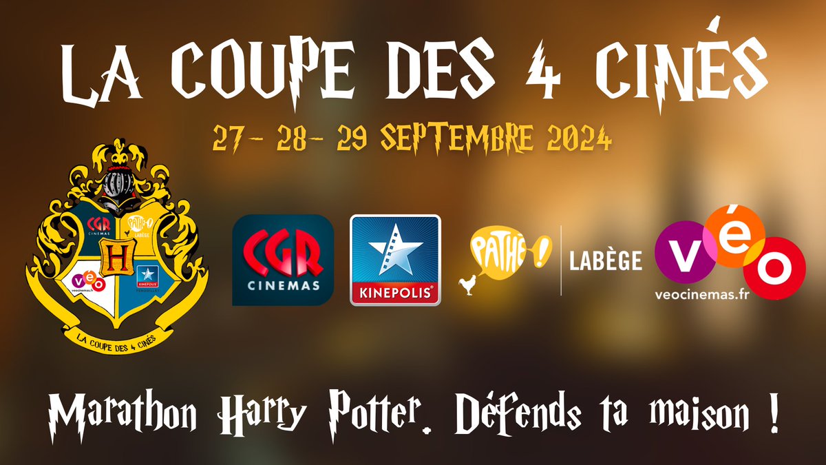 #Exploitation | <a href="/pathefrance/">Pathefrance Takeover POC</a> Labège, <a href="/veo_muret/">veo-muret</a>, <a href="/Kinepolis_FR/">Kinepolis France</a> Fenouillet et <a href="/CGR_Blagnac/">CGR Blagnac</a> vont faire revivre la magie d’Harry Potter en organisant conjointement des activités sur les aventures du sorcier, ainsi qu’une diffusion de la saga.

👉 boxofficepro.fr/que-commence-l…