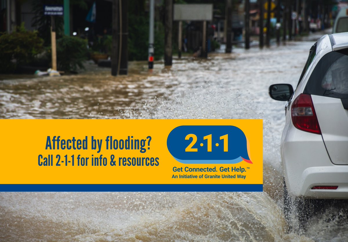 211 NH UPDATE: For those experiencing issue due to flooding across the region, 211 NH is available with information and resources! Call 2-1-1 from any phone to get connected to help today. 📲
