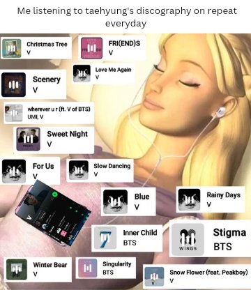 taehyung's whole discography is full of masterpieces.