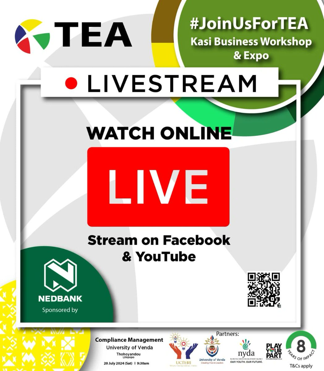 LIVE STREAM 

We will be live streaming the workshop on our YouTube channel. 

 *Link:* 
youtube.com/live/EslA1g_Ab…

#JoinUsForTEA