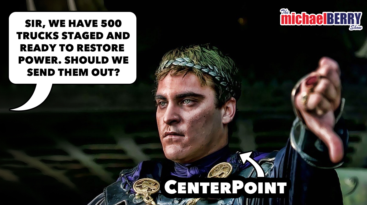 MichaelBerrySho's tweet photo. #BerylHurricane #CenterPointless #Centerpoint #Houstonhurricane https://t.co/4bDDWduQfT